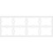 Ekena Millwork Set of Four Panels for 94 1/2"W x 36 1/4"H Fleming Fretwork Wainscot Wall Paneling WPKP18X01X47FMG - alternate 2